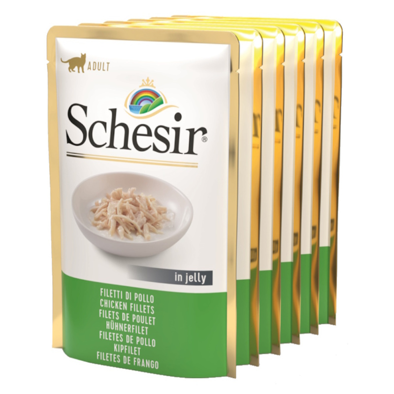 Schesir Cat kapsa Adult Monoprot. kuřecí filé 6X85g
