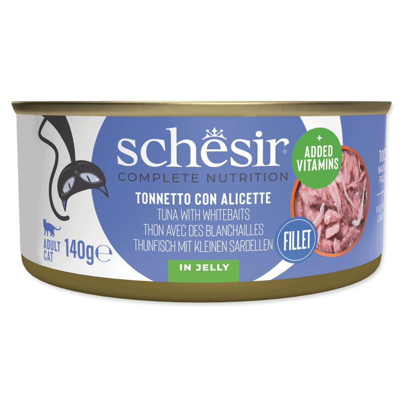 Konzerva SCHESIR Cat tuňák + sleď 140 g