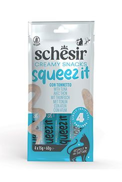 Schesir S.p.A. Schesir Cat kapsa Squeez It Tuňák krém 4x15g