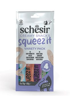 Schesir S.p.A. Schesir Cat kapsa Squeez It Variety Pack krém 4x15g