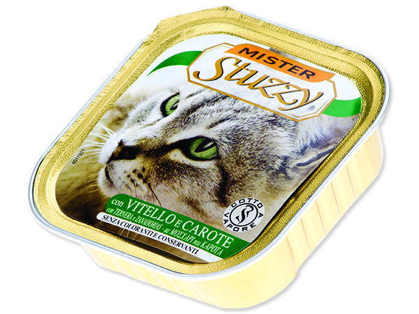 Vanička MISTER STUZZY Cat telecí + mrkev 100 g