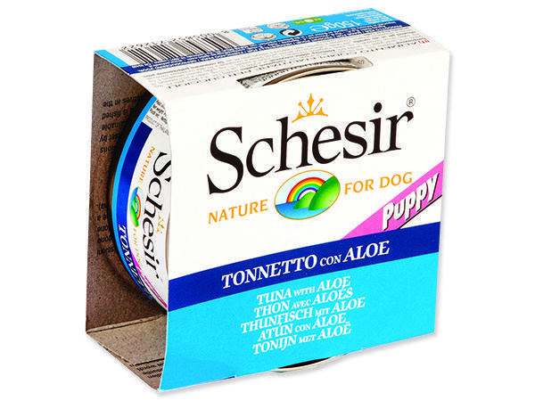 Konzerva SCHESIR Puppy tuňák + aloe 150 g