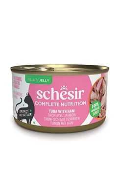 Schesir Cat konz.Compl.Nutrit.Tuňák+šunkou želé 85gt