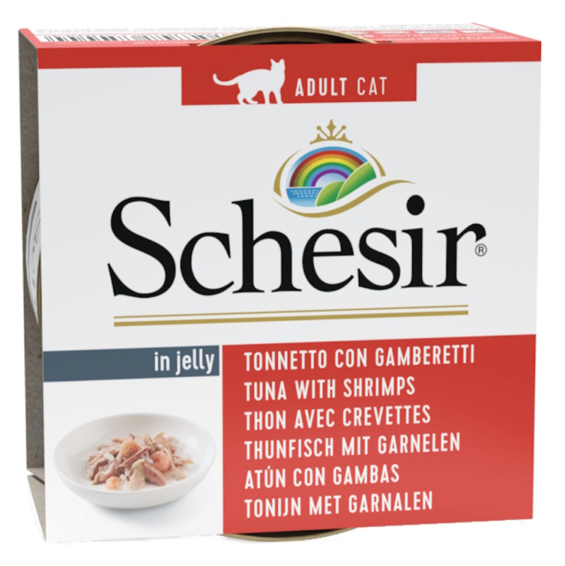 Schesir Cat konz. Adult tuňák/kreveta 85G