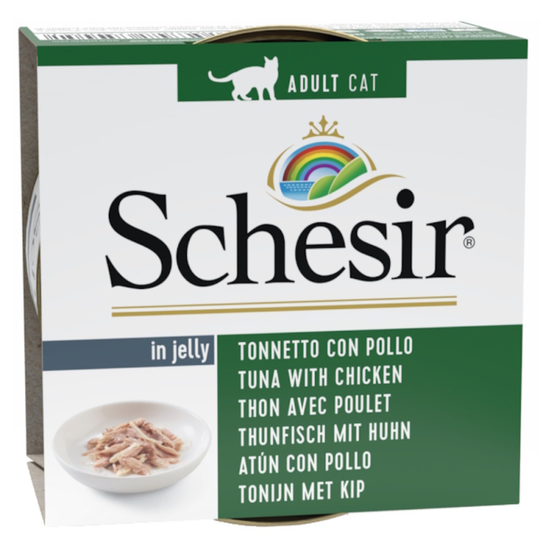 Schesir Cat konz. Adult tuňák/kuře 85G