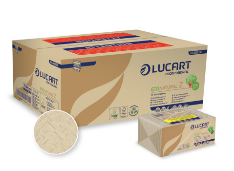 Lucart Professional Lucart Eko Natural Z - papírové ručníky, 23x23,5 - 18KS