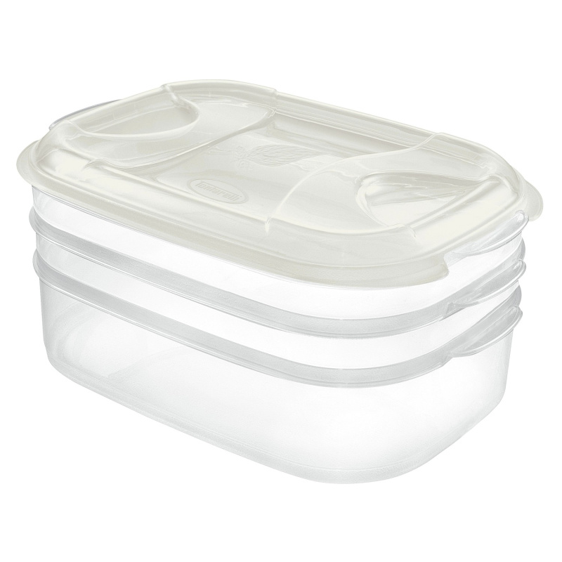 Tontarelli Set dóz Nuvola Plus bílá, 1+1+2 l