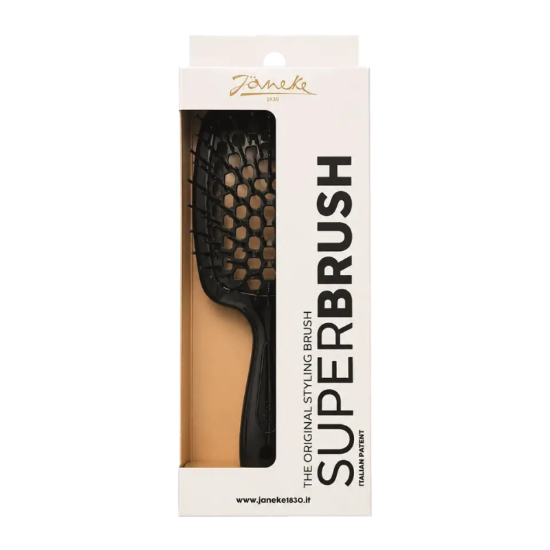 Janeke Superbrush velký plochý kartáč na vlasy 20,3 x 8,5 x 3,1 cm 1 ks