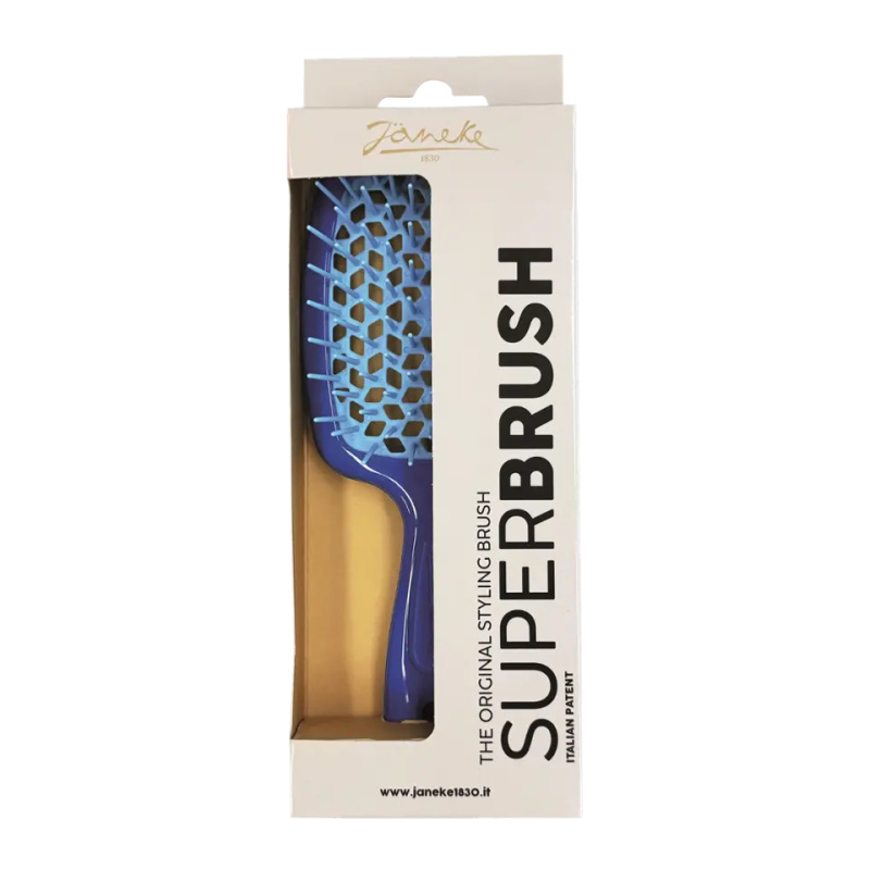 Janeke Superbrush velký plochý kartáč na vlasy 20,3 x 8,5 x 3,1 cm 1 ks