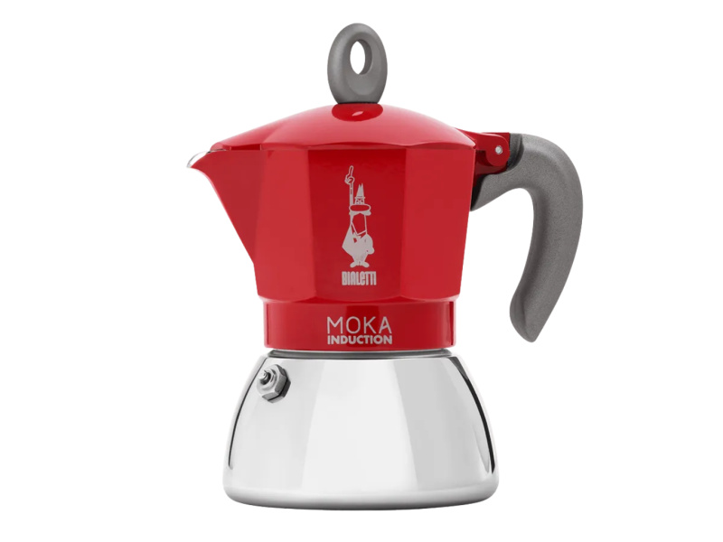 Bialetti Moka konvička červená indukce (na 2 šálky)