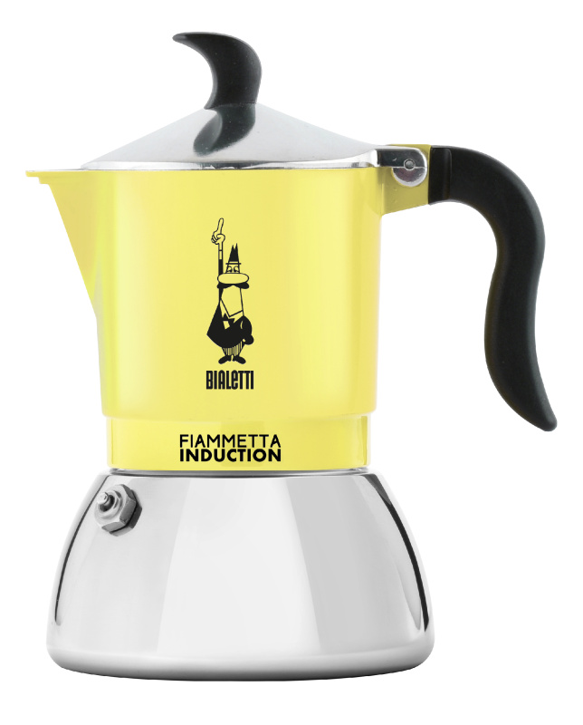 Bialetti Moka konvička Fiammetta žlutá indukce (na 2 šálky)