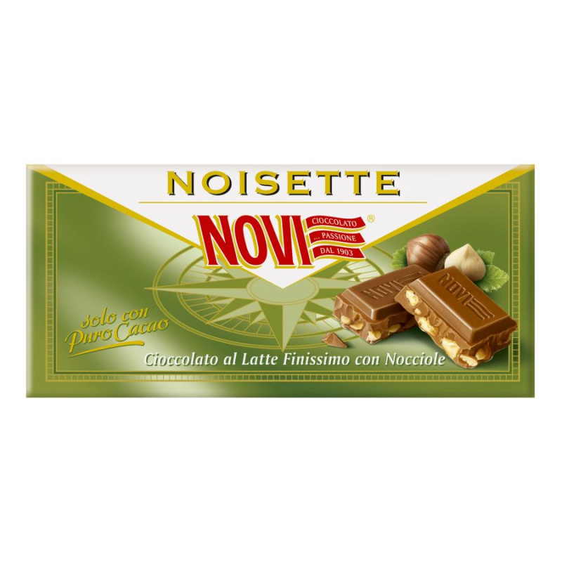 NOVI Cioccolato noisette - čokoláda lískooříšková 100g