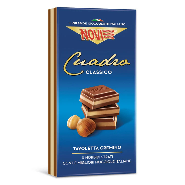NOVI čokoláda gianduja s lískooříškovým krémem (Cuadro Cremini Classico) 110g