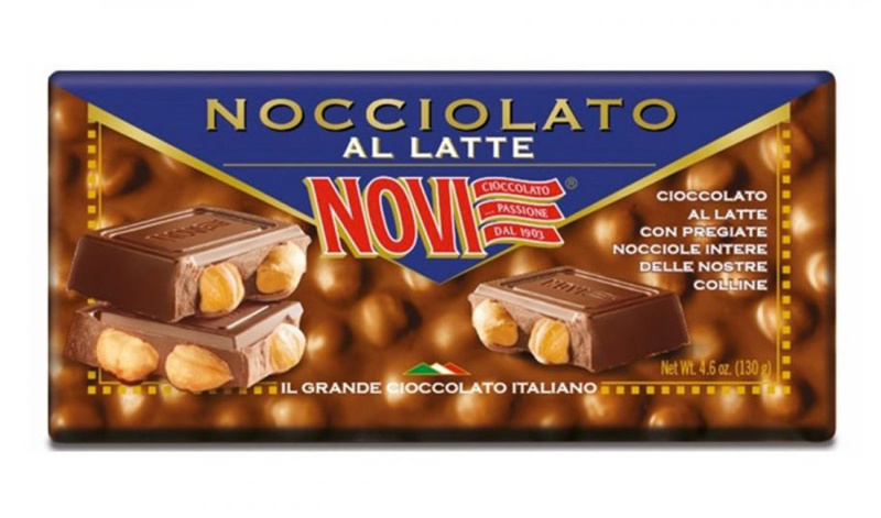 NOVI Cioccolato nocciolato al latte (mléčná s oříšky) 130g
