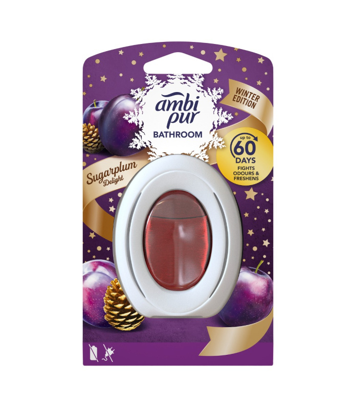 Ambi Pur Bathroom - osvěžovač vzduchu do koupelny - Sugarplum, 8 ml