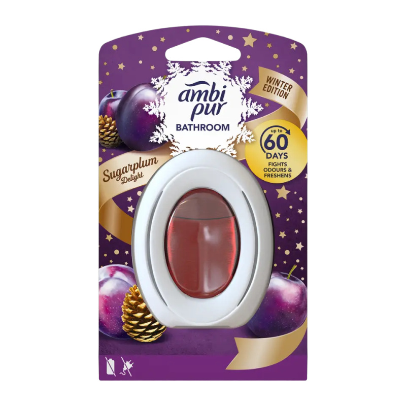 Ambi Pur Bathroom - osvěžovač vzduchu do koupelny - Sugarplum, 8 ml