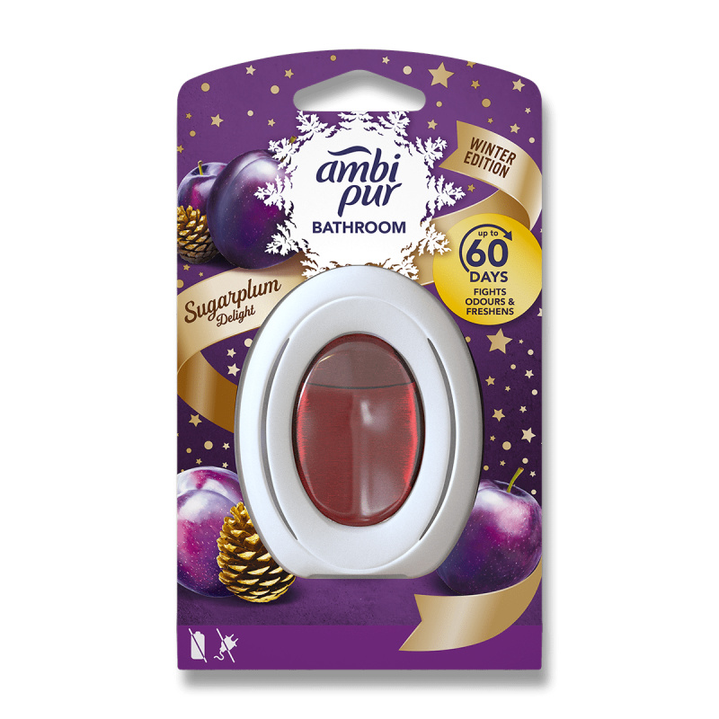 Ambi Pur Bathroom - osvěžovač vzduchu do koupelny - Sugarplum, 8 ml