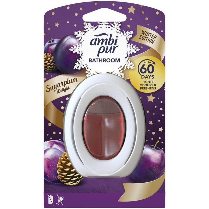 Ambi Pur Bathroom - osvěžovač vzduchu do koupelny - Sugarplum, 8 ml
