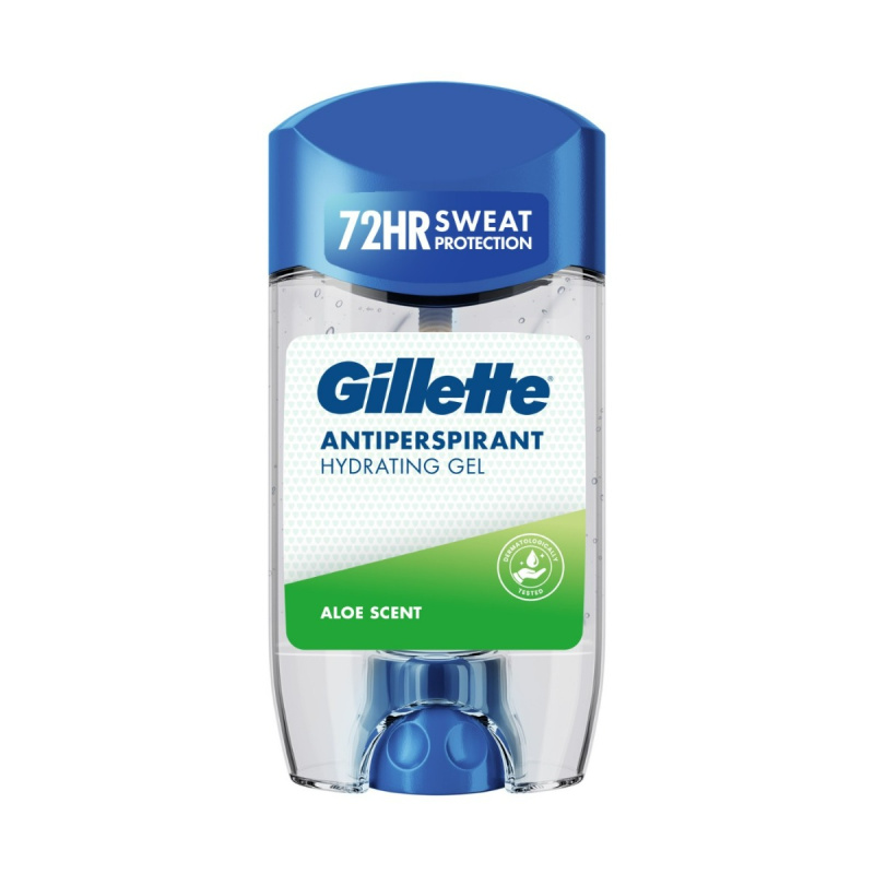 Gillette Antiperspirant Hydrating Gel Aloe Scent gelový antiperspirant s hydratačním účinkem pro muže 70 ml