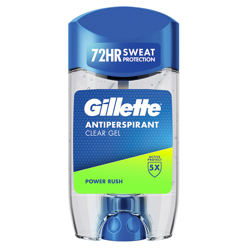 Gillette Gelový antiperspirant pro muže Power Rush 70 ml