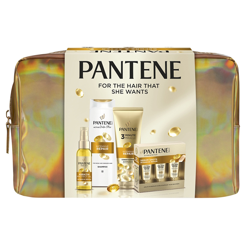 Pantene Pro-V Active Nutri Plex Golden Bag dárková sada pro poškozené vlasy
