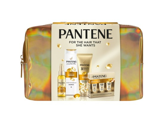 Pantene Pro-V Active Nutri Plex Golden Bag dárková sada pro poškozené vlasy
