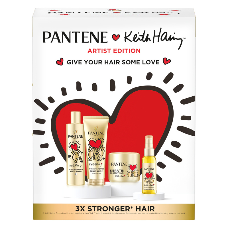 Pantene Keith Haring Artist Edition dárková sada pro poškozené vlasy