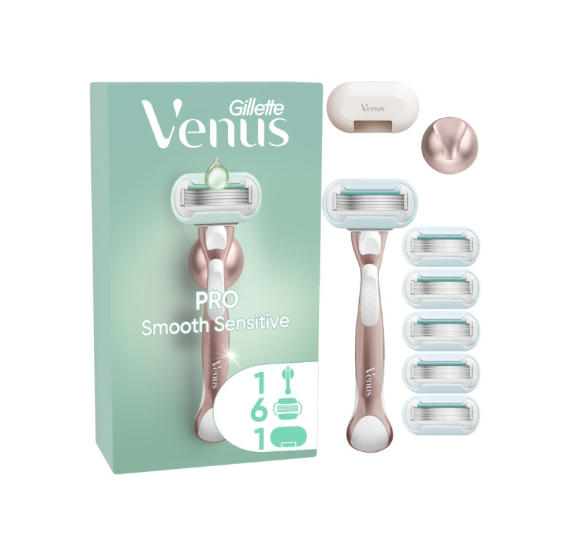 Gillette Venus PRO Smooth Sensitive sada na holení pro ženy 9 ks