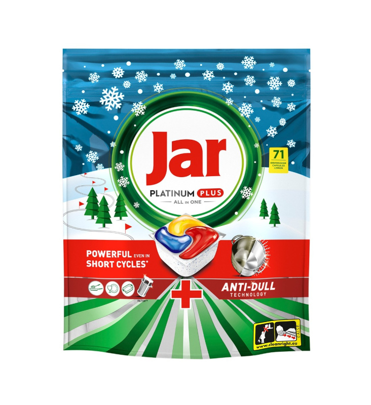 Jar Platinum Plus All In One kapsle do myčky nádobí Lemon
