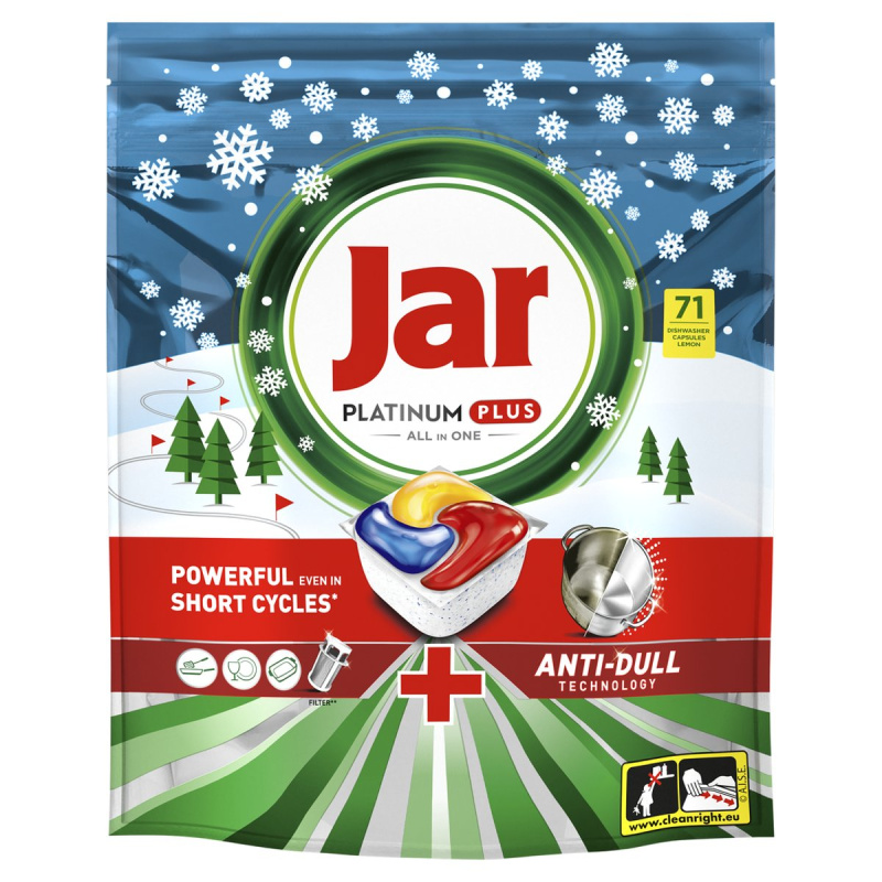 Jar Platinum Plus All In One kapsle do myčky nádobí Lemon