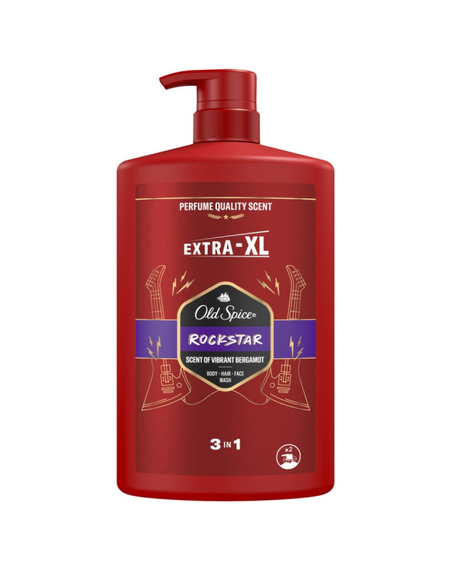 Old Spice RockStar sprchový gel pro muže na obličej, tělo a vlasy 1000 ml