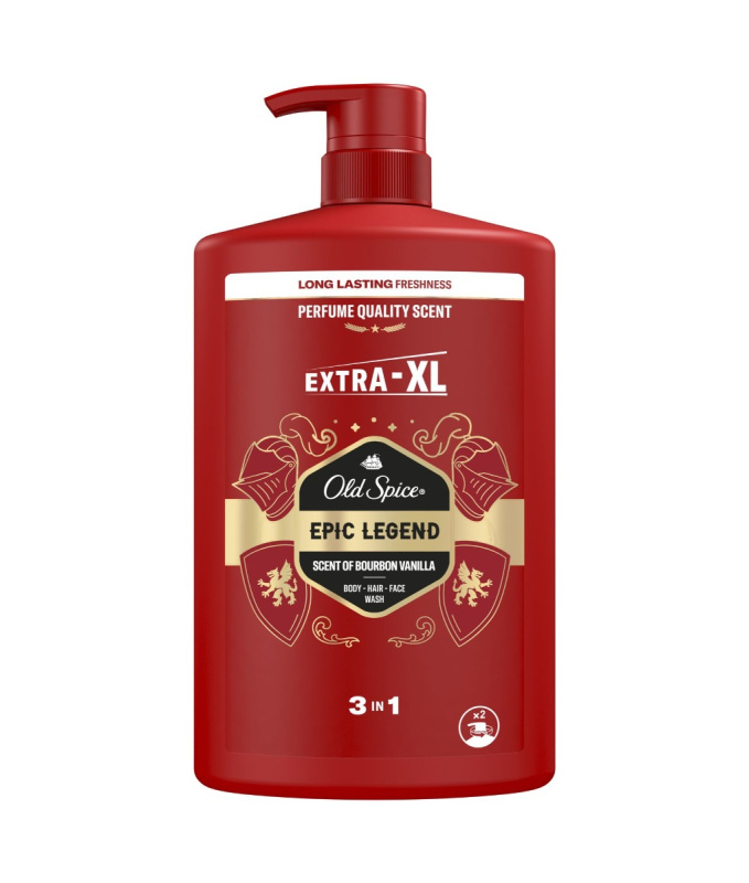 Old Spice Epic Legend sprchový gel na obličej, tělo a vlasy pro muže 1000 ml