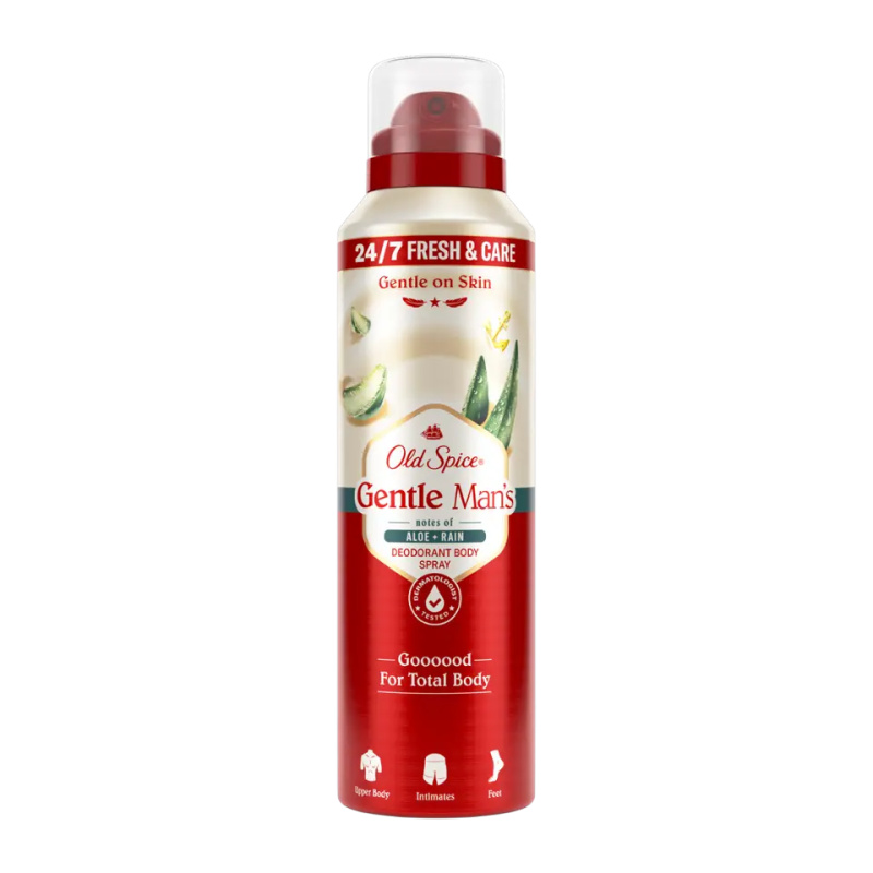Old Spice Gentle Man's Aloe & Rain deodorant ve spreji bez obsahu hliníku 140 ml