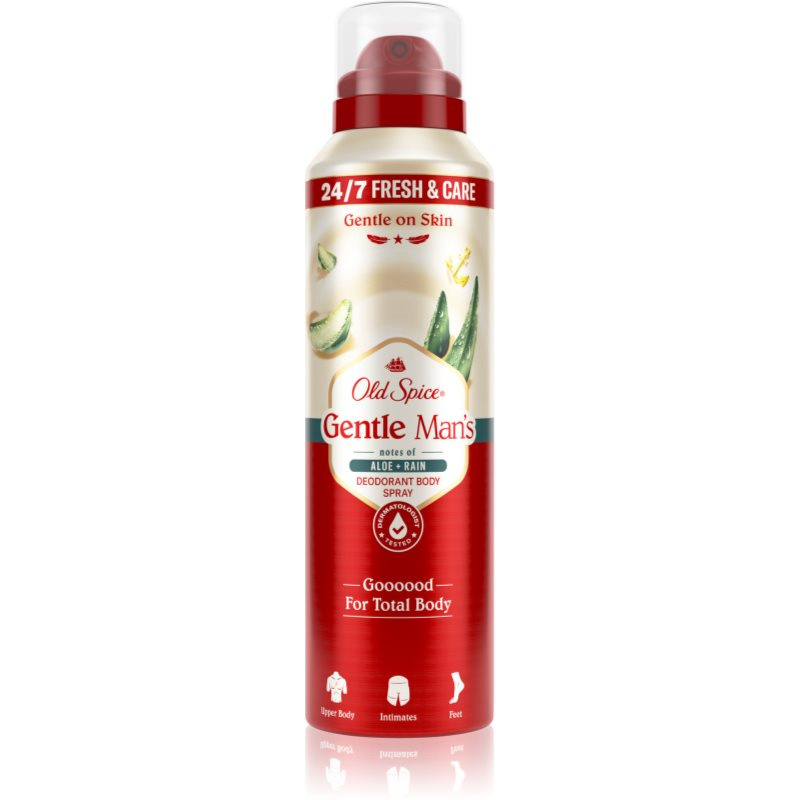 Old Spice Gentle Man's Aloe & Rain deodorant ve spreji bez obsahu hliníku 140 ml
