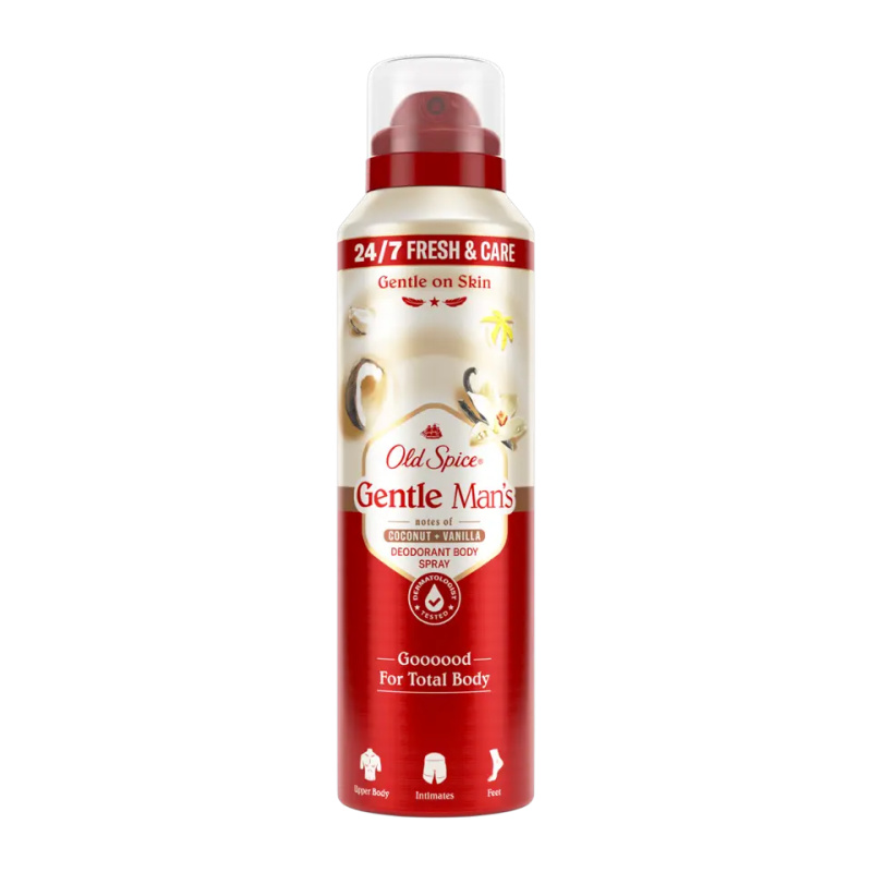 Old Spice Gentle Man's Coconut & Vanilla deodorant ve spreji bez obsahu hliníku 140 ml