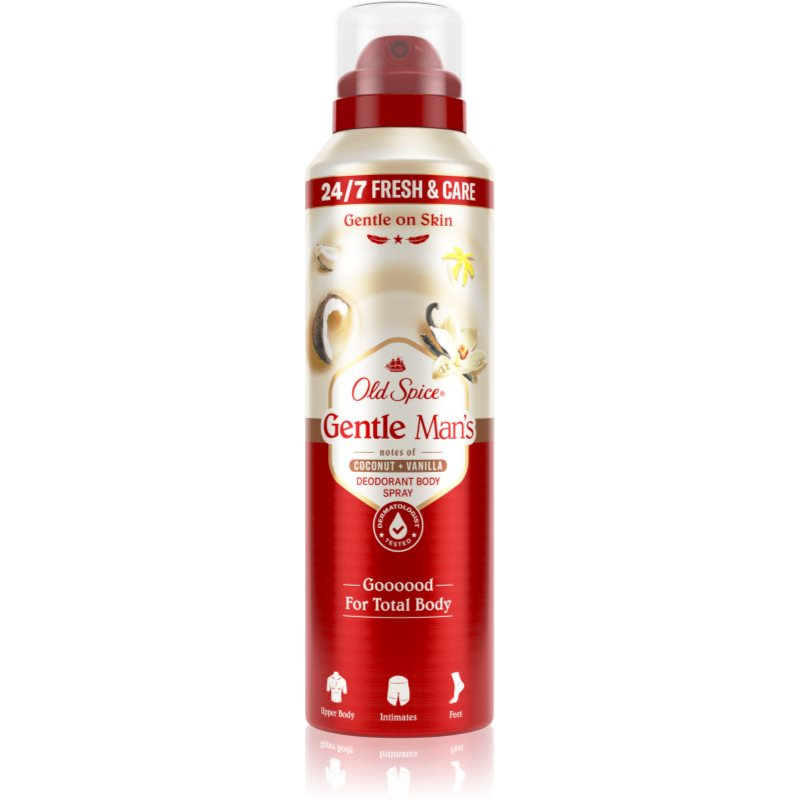 Old Spice Gentle Man's Coconut & Vanilla deodorant ve spreji bez obsahu hliníku 140 ml