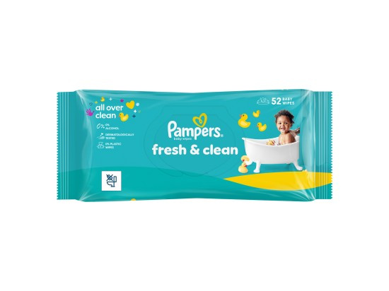 Pampers wipes (52ks/fol) Fresh Clean