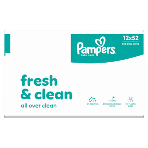 Pampers wipes (12x52/fol) Fresh Clean