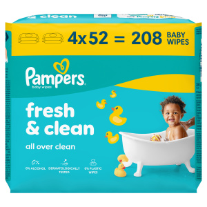 Pampers wipes (4x52ks/fol) Fresh Clean
