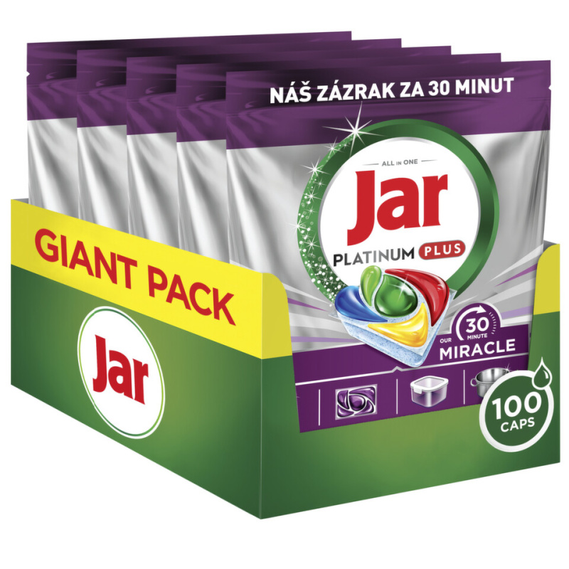 Jar Platinum Plus 30 Minute Miracle kapsle do myčky 100 ks