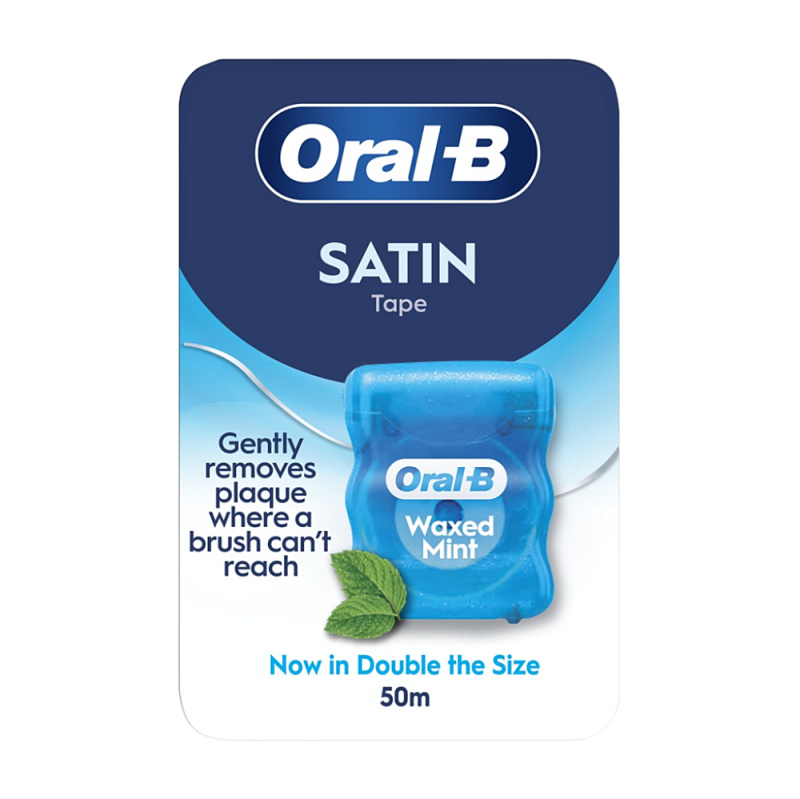 Oral-B Satin Tape voskovaná nit 50 ml mátová