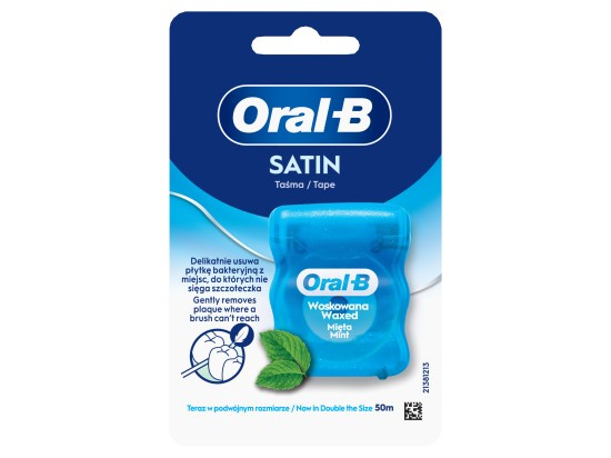 Oral-B Satin Tape voskovaná nit 50 ml mátová