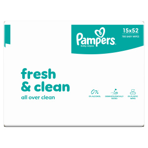 Pampers wipes (15x52/fol) Fresh Clean