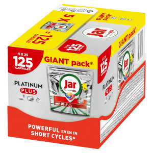 Jar Platinum Plus Lemon kapsle do myčky 125 ks