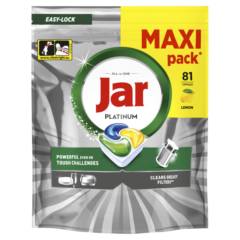 Jar Platinum Lemon tablety do myčky