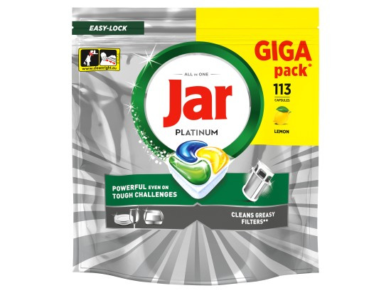 Jar Platinum Lemon kapsle do myčky 113 ks