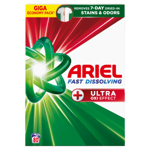 Ariel prášek 80PD Plus Ultra OXI BOX