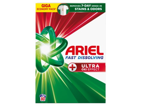 Ariel prášek 80PD Plus Ultra OXI BOX