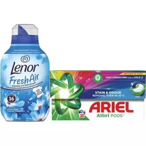 Kapsle na praní Ariel Color All in 1 - 30 pracích dávek