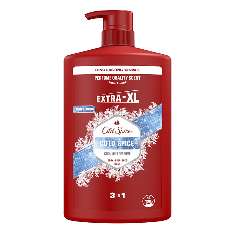 Old Spice Cold Spice sprchový gel 3 v 1 pro muže 1000 ml